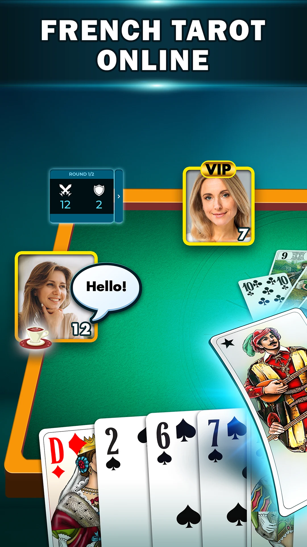 VIP Tarot - French Card Game screenshot